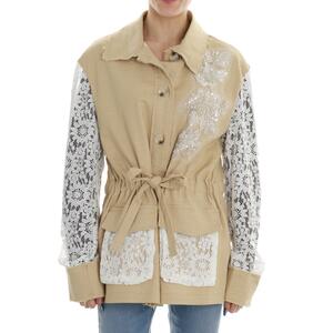 GIACCA CON PIZZO SABBIA